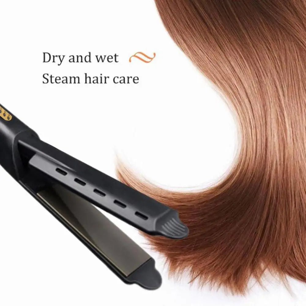 Hair Straightener Four-gear Temperature Adjustment Ceramic Tourmaline Ionic Flat Iron  Widen Panel Professional Styling Tool