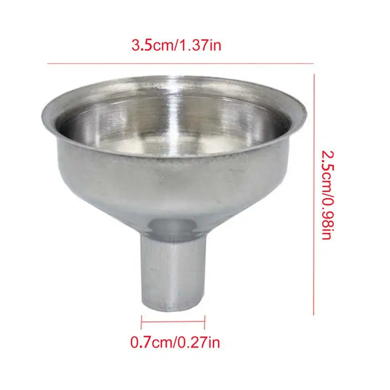 1pcs Stainless Steel Kitchen Funnels Metal Funnels For Filling Bottles Small Funnels For must Oil Spices Rustproof Safe New