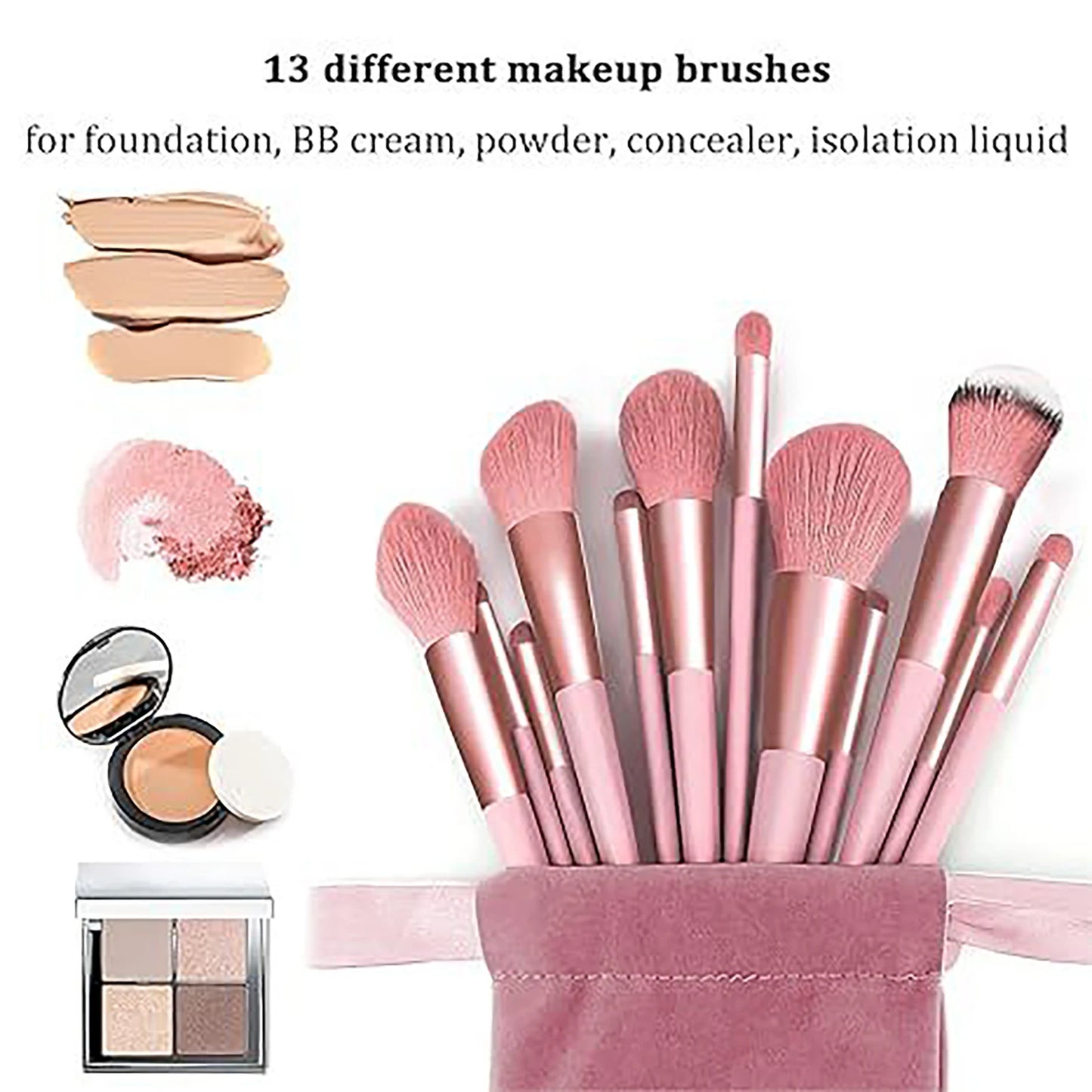 22PCS Beauty Makeup Brushes Kit Eyeshadow Makeup Brushes with Makeup Puff for Daily Makeup Beauty Tools