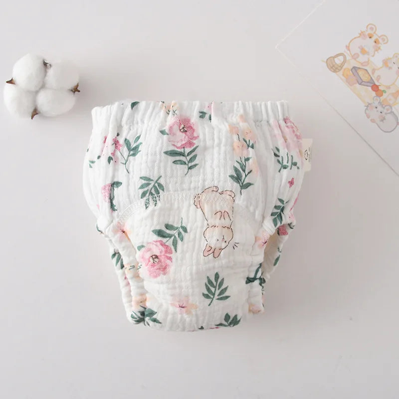 New Cotton Baby Waterproof Reusable Training Pants Baby Diaper Infant Shorts Nappies Panties Nappy Changing Underwear Cloth