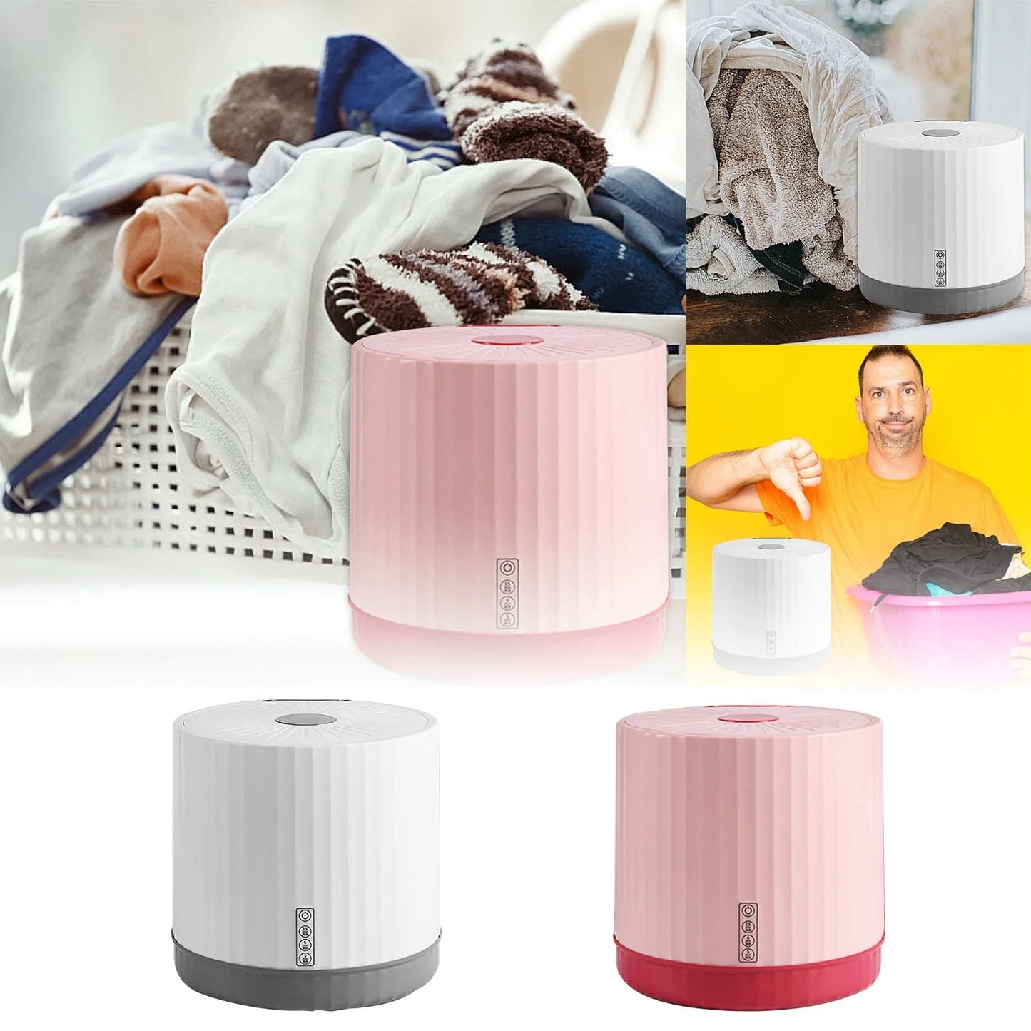 Mini Washing Machine Easy To Solve The Problem Of Laundry In Small Spaces Efficient And Smart Home Products For Living Room