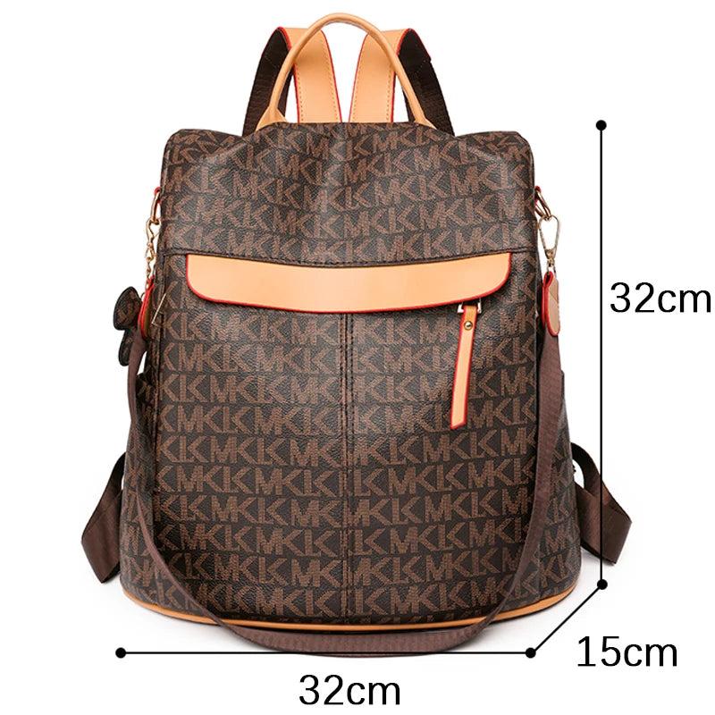 High Quality Backpack Women Anti-theft Large Capacity Shoulder Bag Fashion Designer Casual Girl Schoolbag Multifunction Backpack