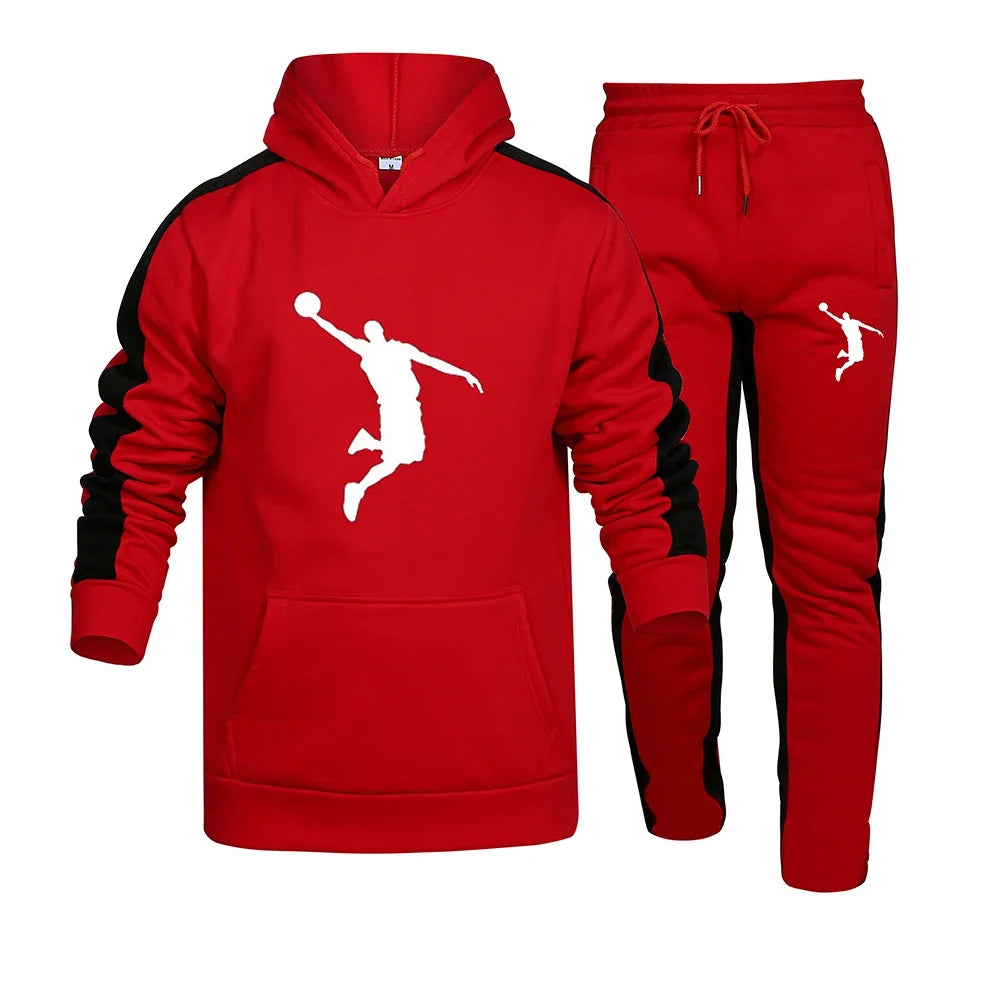 2023 Spring Men's Sportswear 2-Piece Sweatshirts and Sweatshirts Set Casual Hoodies Autumn Outfits Men Clothes  Tracksuit