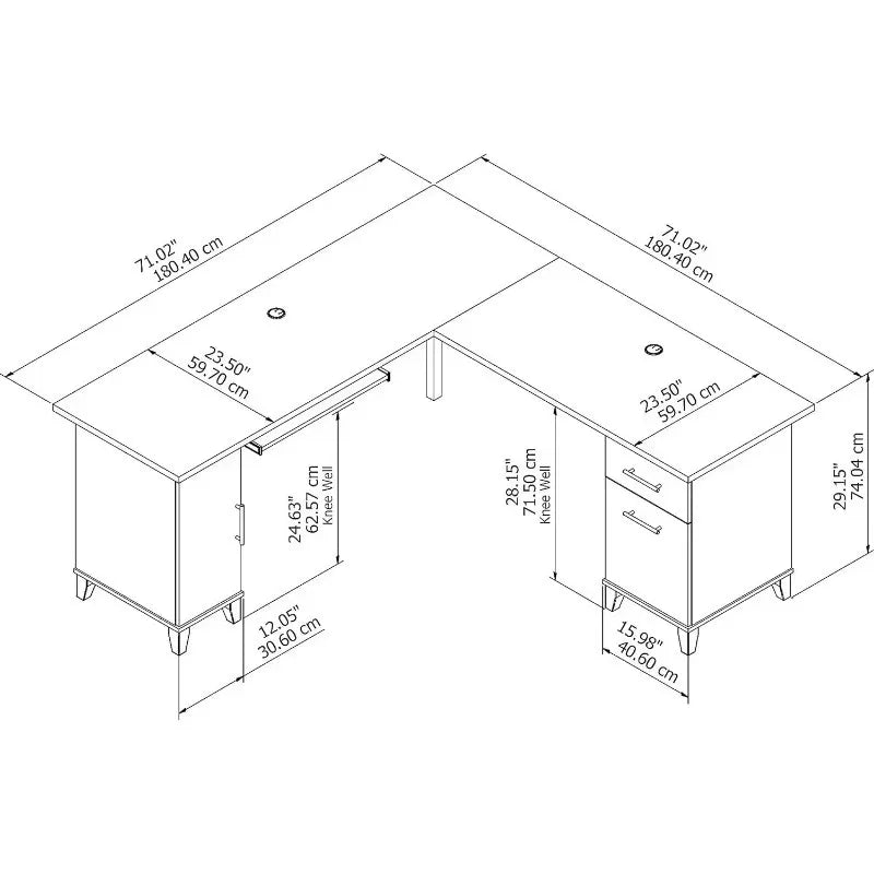 Desk with lockers, put things to solve problems living room cabinet desk