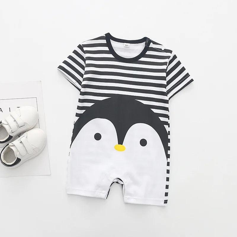 Summer Bebe romper baby girl and boy clothes 0 to 12 months Babies costume Baby Clothes Cartoon Cute jumpsuits Cotton