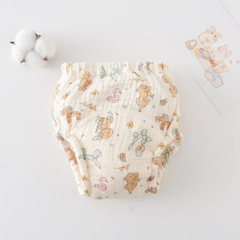 New Cotton Baby Waterproof Reusable Training Pants Baby Diaper Infant Shorts Nappies Panties Nappy Changing Underwear Cloth