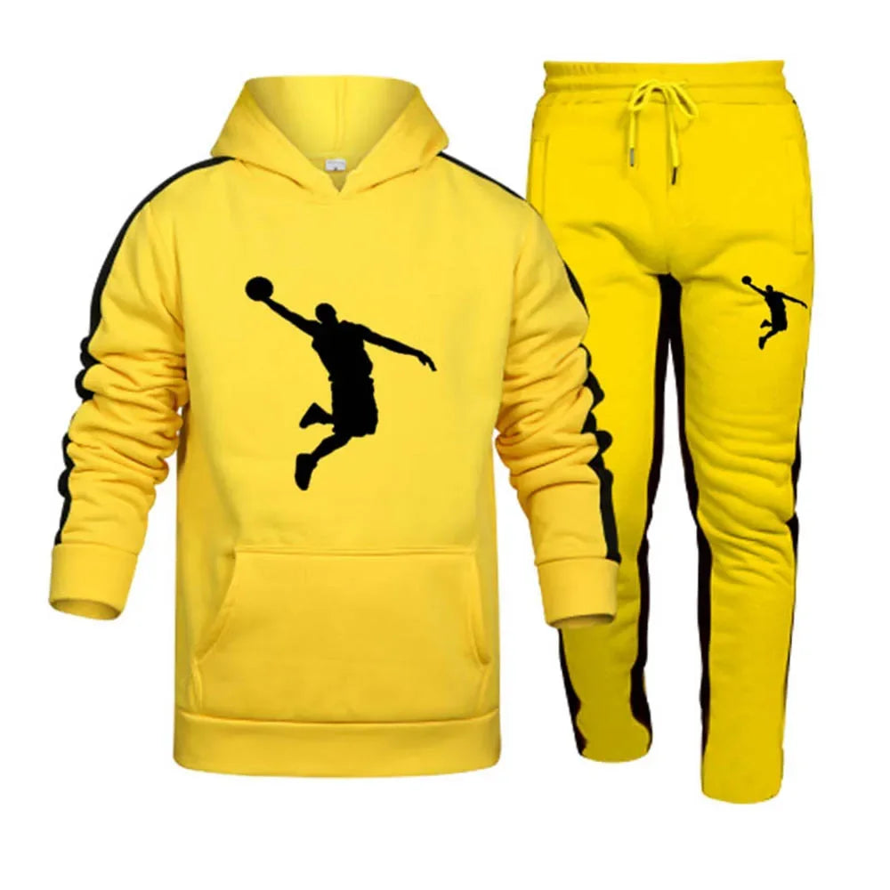 2023 Spring Men's Sportswear 2-Piece Sweatshirts and Sweatshirts Set Casual Hoodies Autumn Outfits Men Clothes  Tracksuit