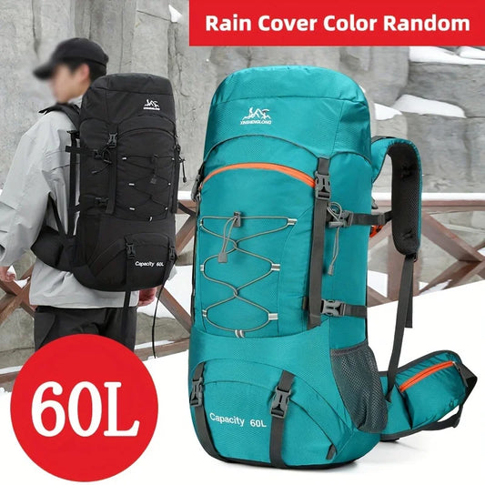 Hiking Backpack Camping Bag Mountain Climbing with Waterproof Rain Cover Daypack for Men Women Outdoor Travel Rucksack Fishing