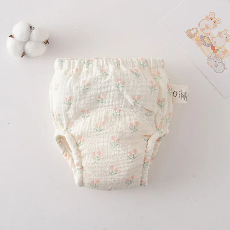 New Cotton Baby Waterproof Reusable Training Pants Baby Diaper Infant Shorts Nappies Panties Nappy Changing Underwear Cloth