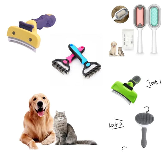 Dog and Cat Hair Removal Comb, Pet Long Hair, Short Hair, Grooming Care Brush, Trimming Dematting Brush, Pet Grooming Equipment