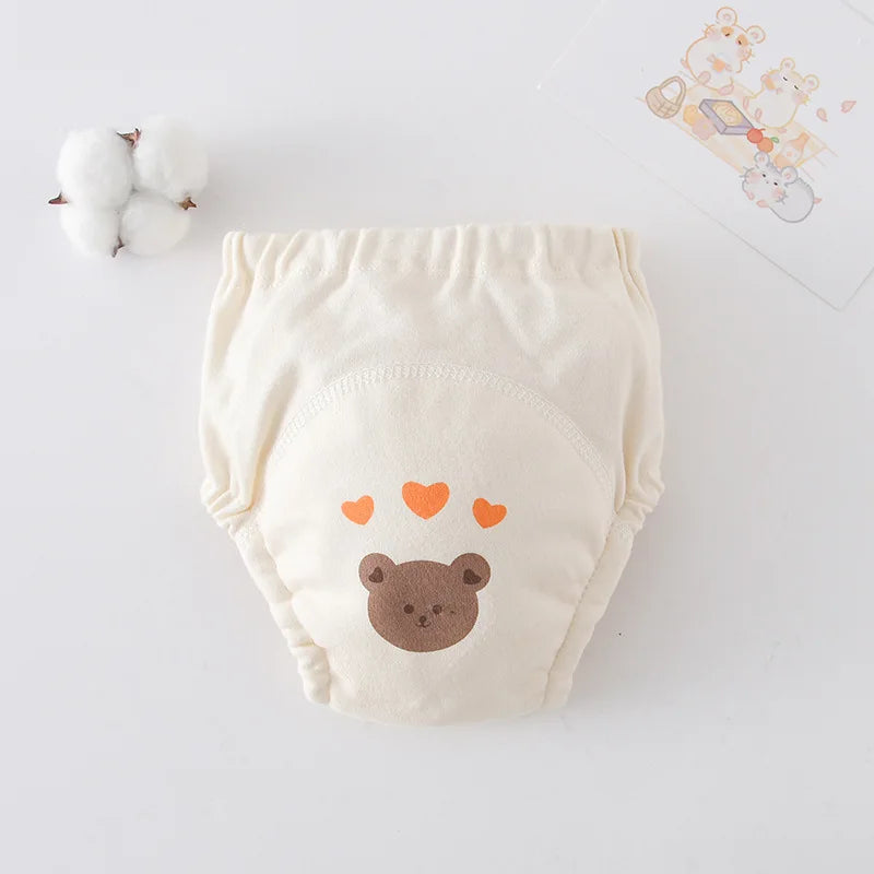 New Cotton Baby Waterproof Reusable Training Pants Baby Diaper Infant Shorts Nappies Panties Nappy Changing Underwear Cloth