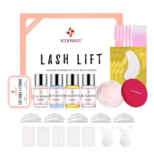 ICONSIGN Glue Balm Lash Lift Kit Eyelash Perming Kit Enhancer Curling Eye Lash Lifting For 30 to 45 Days Make Up Tools