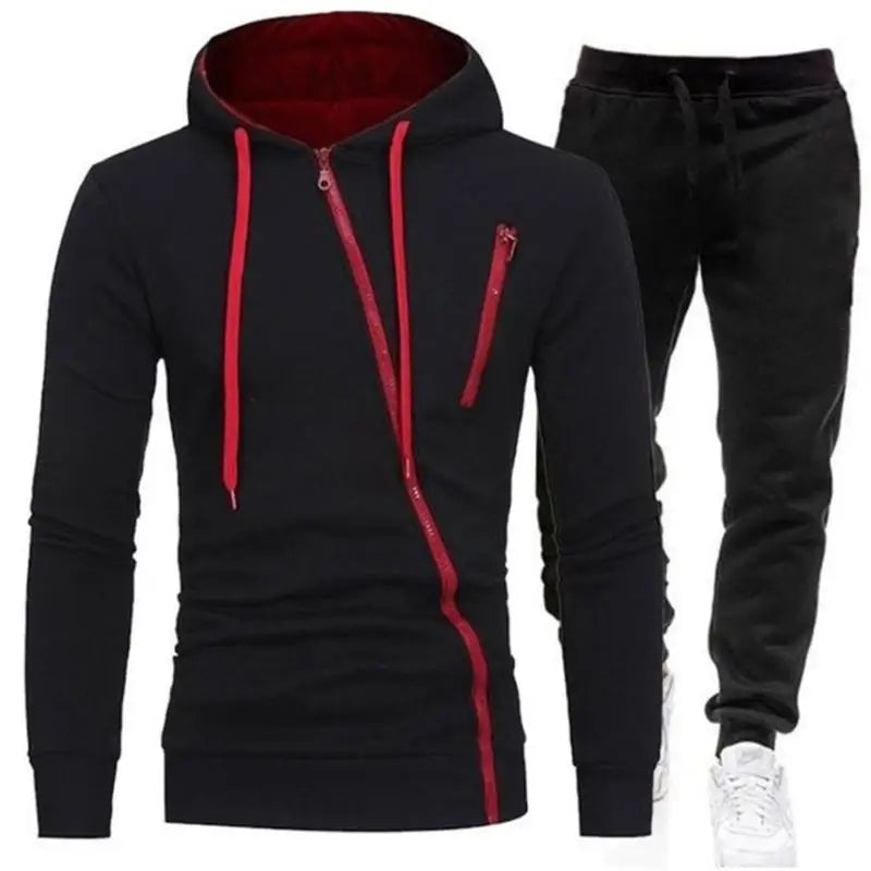 Male Hoodie+Pants 2Pcs Jogging Sports Suit Casual Tracksuit Men Hooded Sweatshirt Outfit Spring Autumn Mens Sets Sportswear