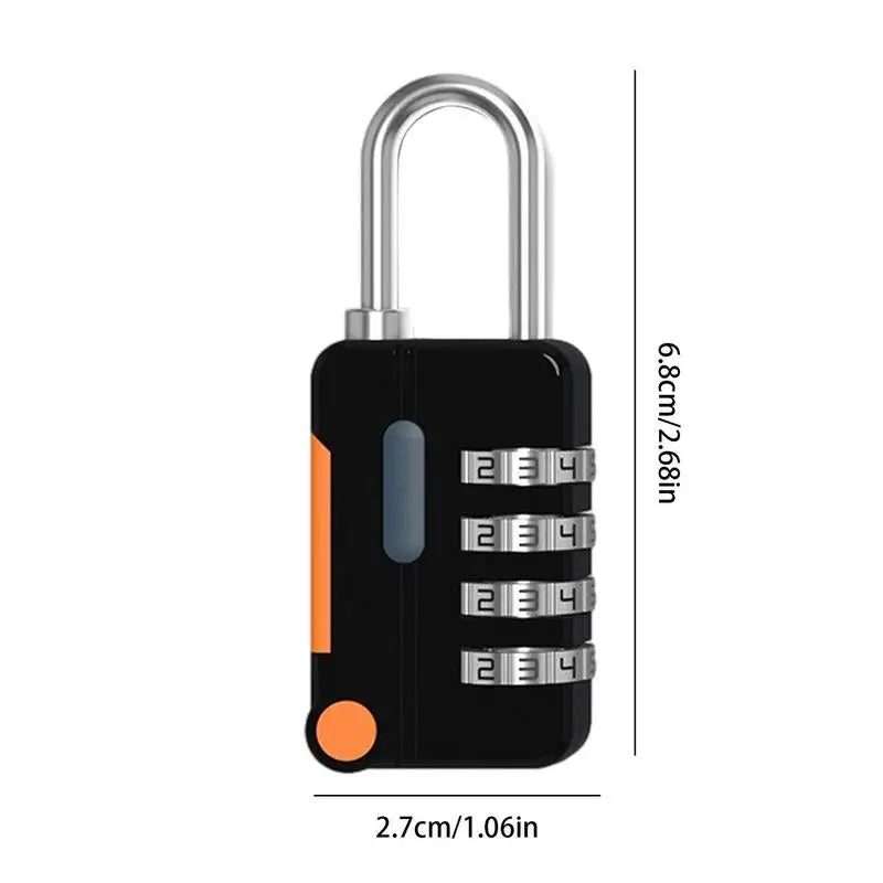 4 Digit Dial Combination Password Code Number Lock Padlock Safety Travel Security Lock For Luggage Backpack Suitcase Drawer