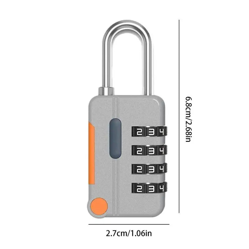 4 Digit Dial Combination Password Code Number Lock Padlock Safety Travel Security Lock For Luggage Backpack Suitcase Drawer