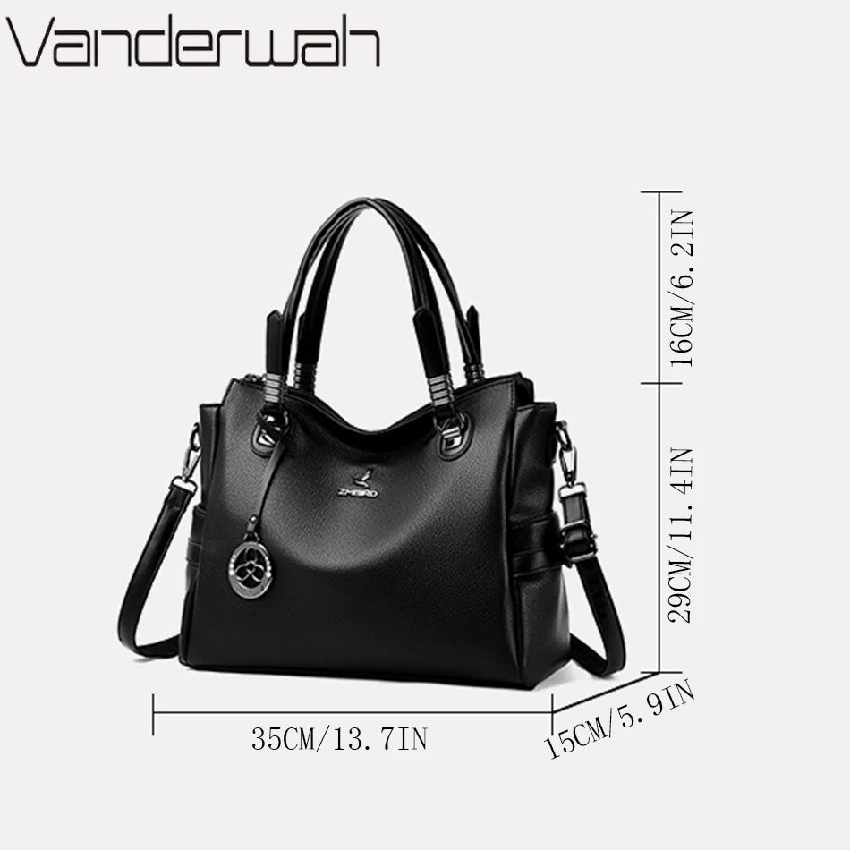 Genuine Luxury Handbags Women Bags Designer HIgh Quality Leather Large Crossbody Bags for Women 2024 Shoulder Bag Sac A Main