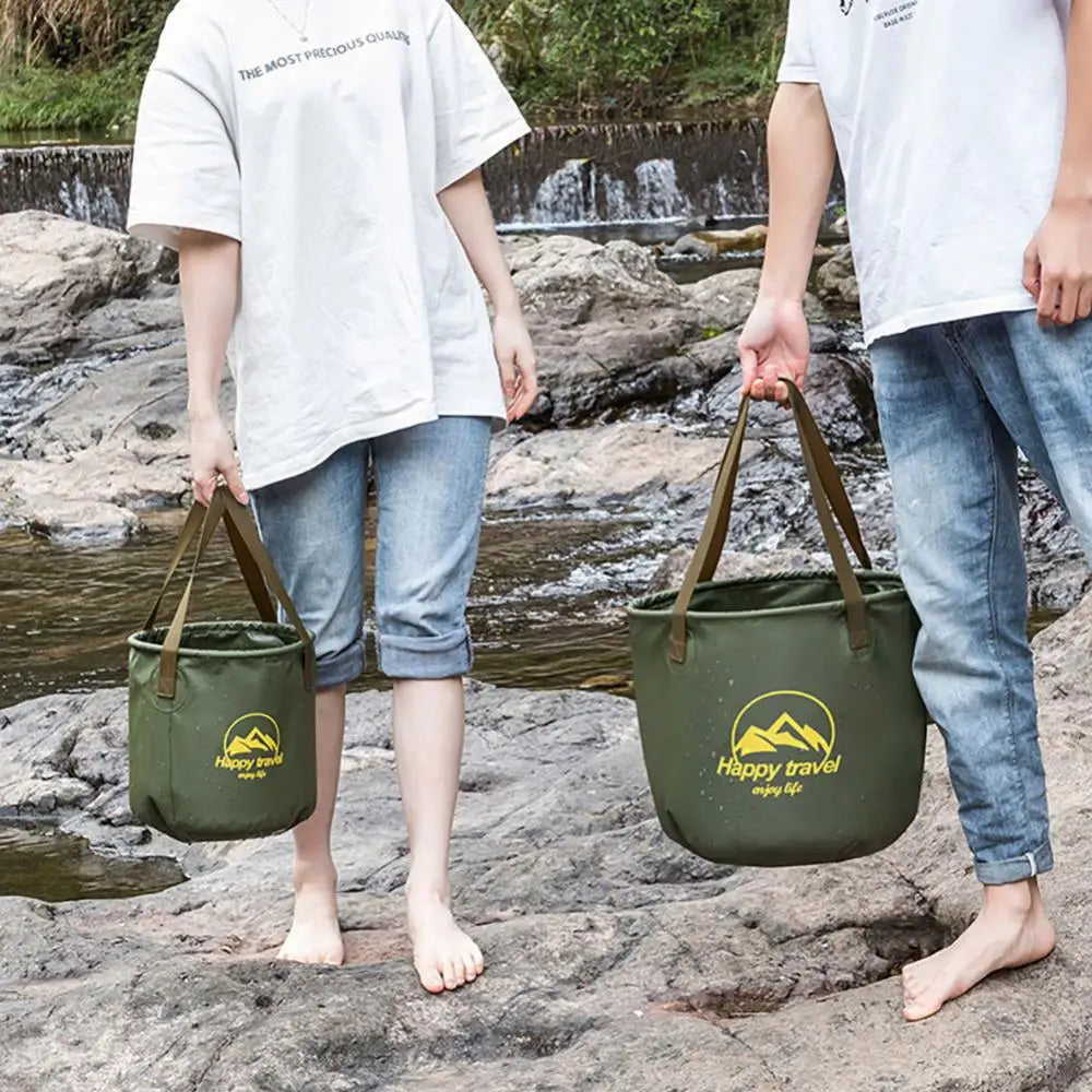 Travel Camping Folding Bucket Multipurpose Water Storage Bag Portable Multi-functional Folding Bucket Household Outdoor Products